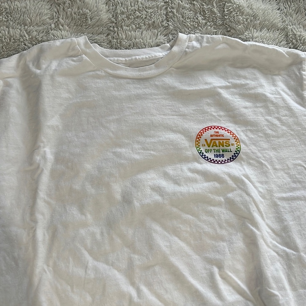 White Vans Long Sleeve Shirt